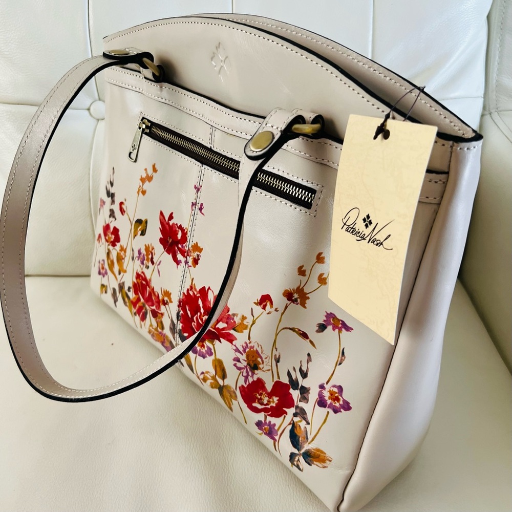 NWT PATRICIA NASH POPPY TOTE HANDBAG LEATHER - Picture 3 of 11